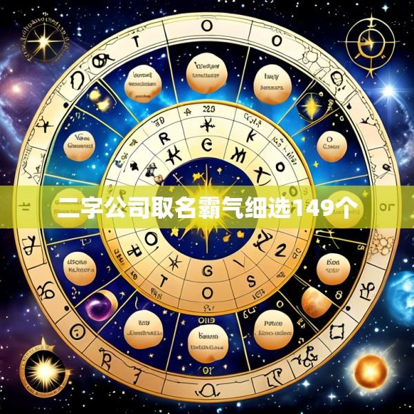 二字公司取名霸气细选149个