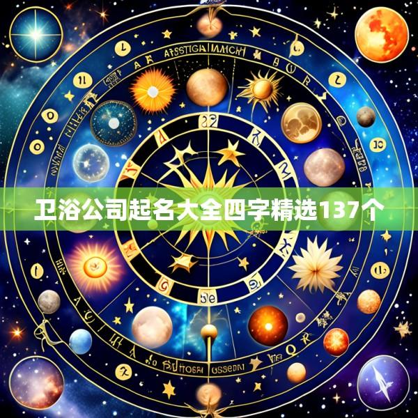 卫浴公司起名大全四字精选137个