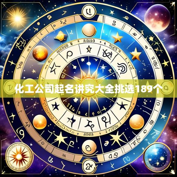 化工公司起名讲究大全挑选189个