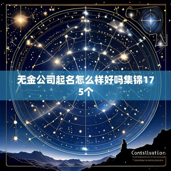 无金公司起名怎么样好吗集锦175个