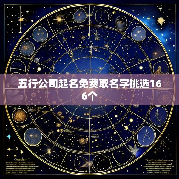 五行公司起名免费取名字挑选166个