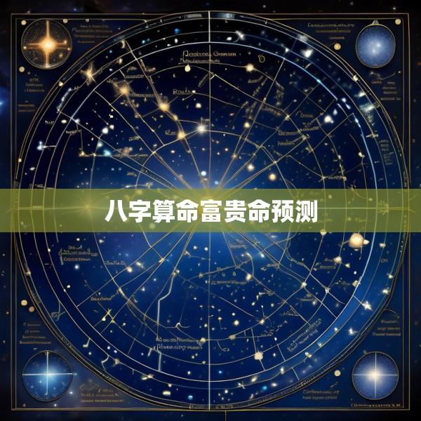 八字算命富贵命预测